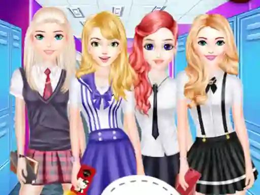 Logħba Girls School Fashion onlajn