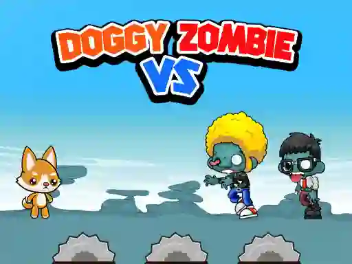 Logħba Doggy Vs Zombies onlajn