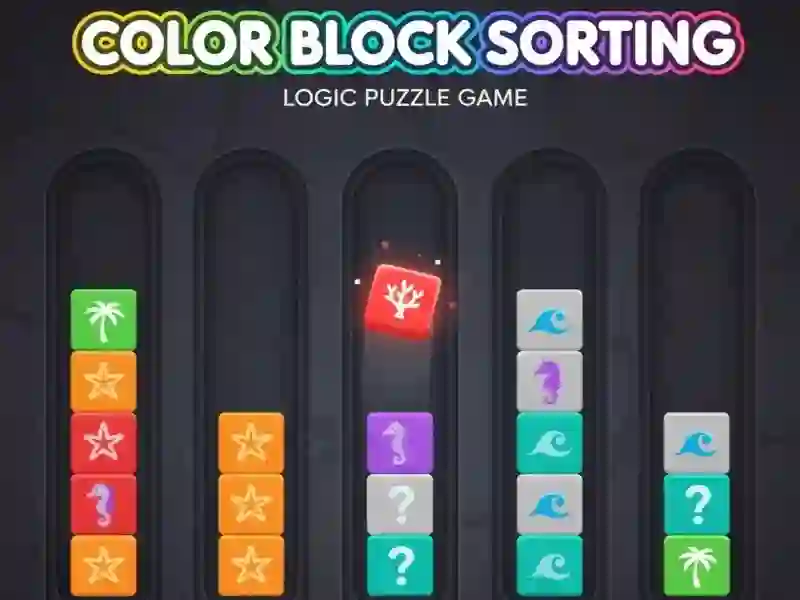 Logħba Color Block Sorting onlajn