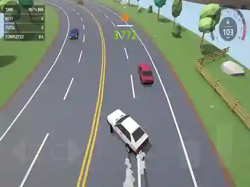 Logħba Polygon Drift: Endless Traffic Racing onlajn