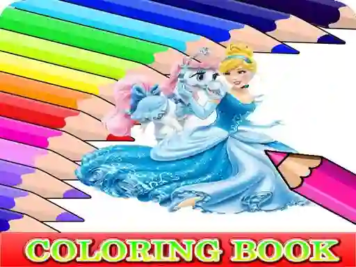 Logħba Coloring Book for Cinderella onlajn