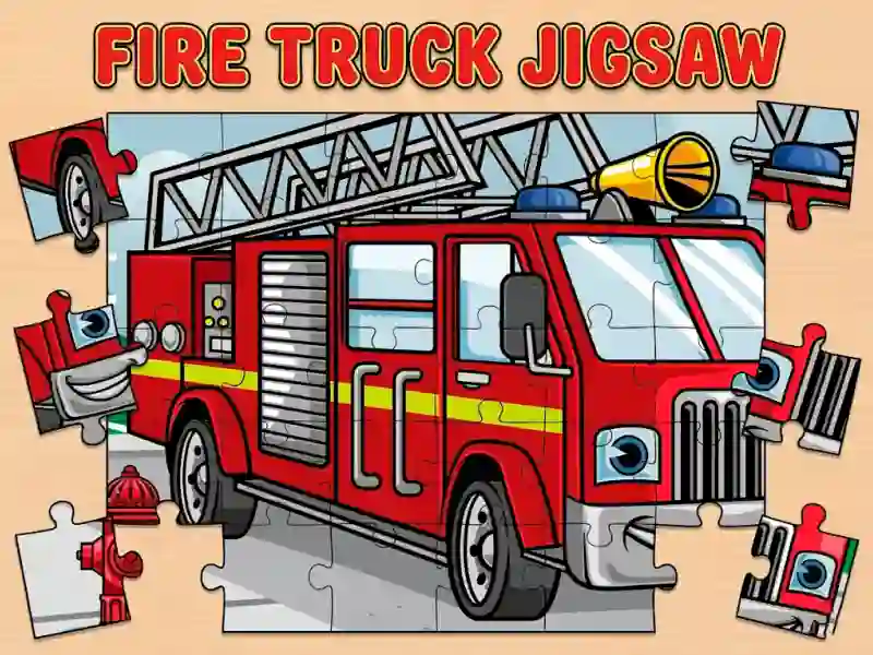 Logħba Fire Truck Jigsaw onlajn