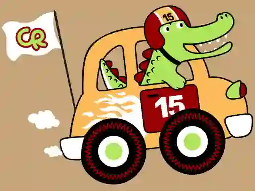 Logħba Fast Racing Cars Coloring onlajn