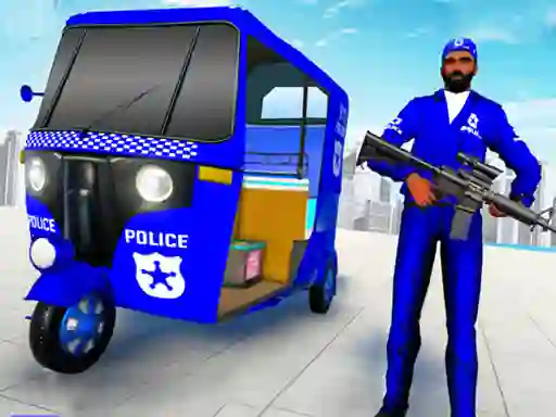 Logħba Police Auto Rickshaw Taxi onlajn