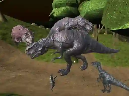 Logħba Mightnight Multiplayer Dinosaur Hunt onlajn