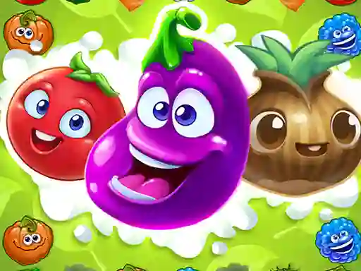 Logħba Farm Pop Match-3 Puzzle onlajn