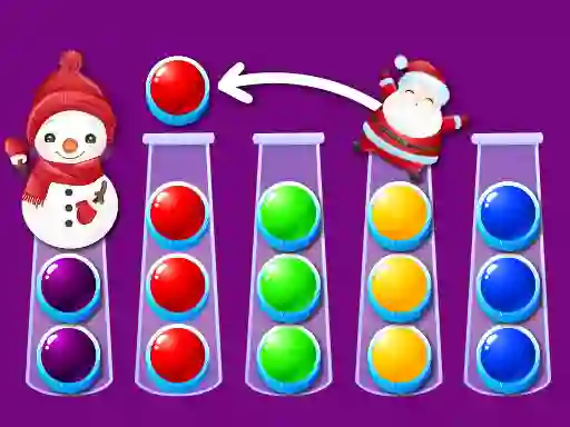 Logħba Ball Sort Xmas onlajn