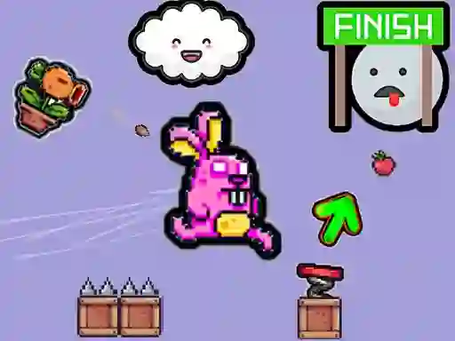 Logħba Cute Rabbit's Challenging Adventure onlajn