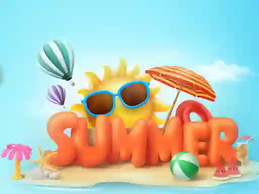 Logħba Happy summer jigsaw puzzle onlajn