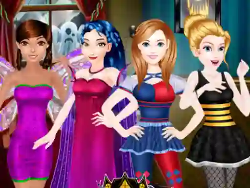 Logħba Royal Halloween Party Dress Up onlajn