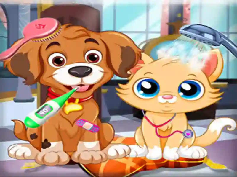 Logħba Puppy Pet Vet Care onlajn