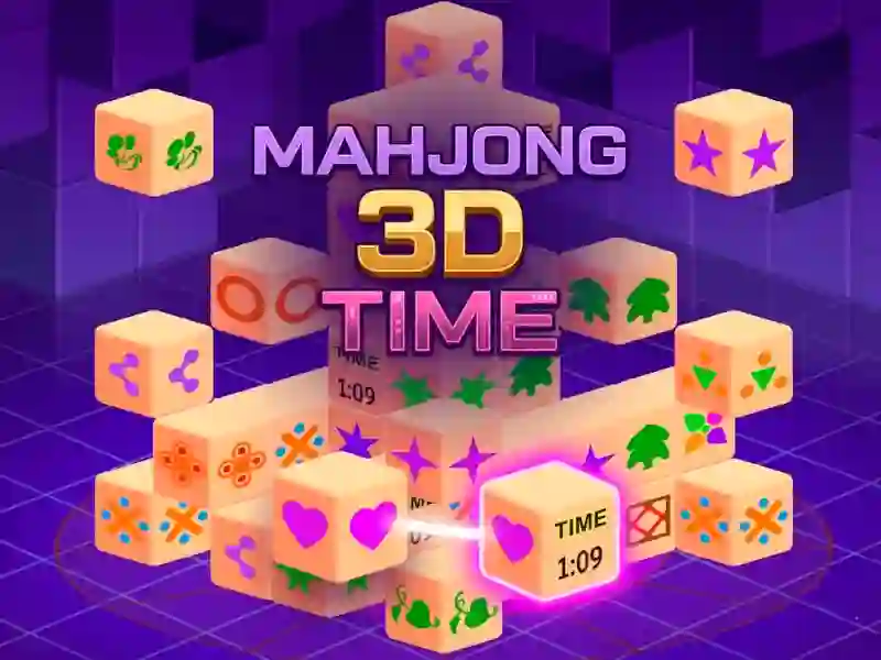 Logħba Mahjong 3D Time onlajn
