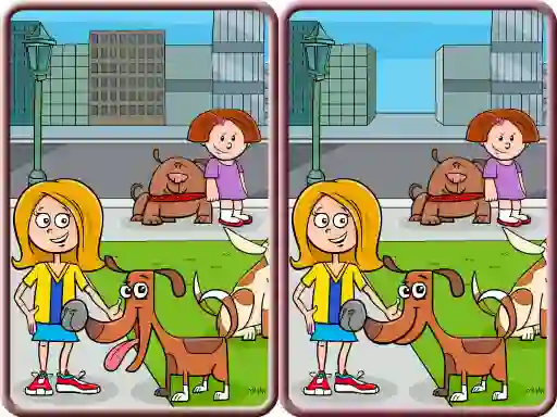 Logħba Spot The Differences City onlajn