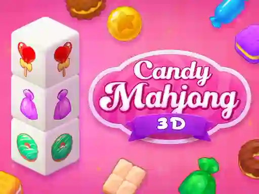 Logħba Candy Mahjong 3D onlajn