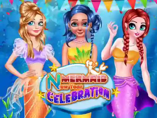 Logħba Mermaid New Year Celebration onlajn