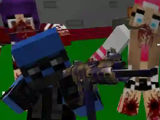 Logħba Blocky Combat Special Forces: Zombie Apocalypse onlajn