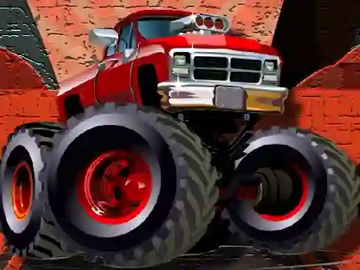 Logħba Crazy Monster Trucks Puzzle onlajn