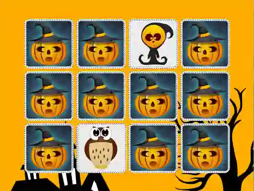 Logħba Kids Memory Game Halloween onlajn