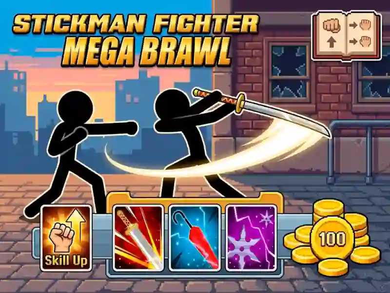 Logħba Stickman Fighter Mega Brawl onlajn
