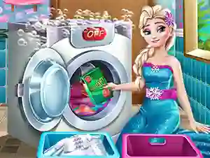 Logħba Ice Queen Laundry Day onlajn