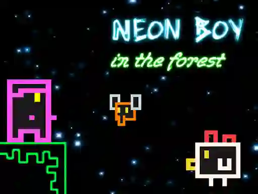 Logħba Neon Boy in the forest onlajn