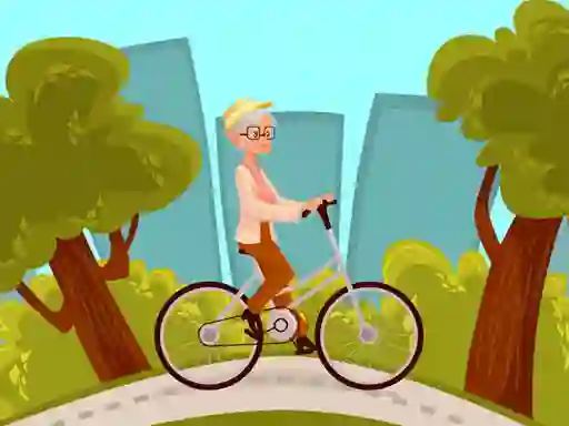 Logħba Happy Bike Riding Jigsaw onlajn