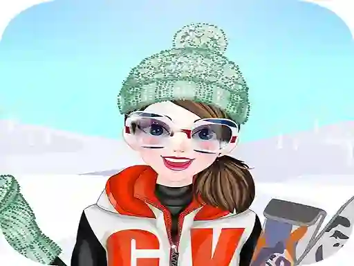 Logħba Happy Ski Dressup onlajn