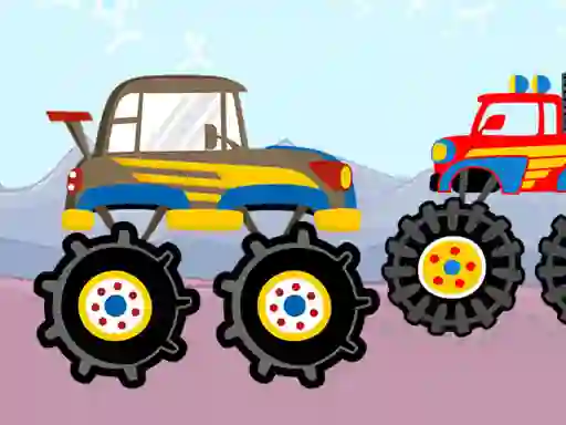 Logħba Fun Monster Trucks Jigsaw onlajn