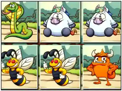 Logħba Animals Memo Match onlajn