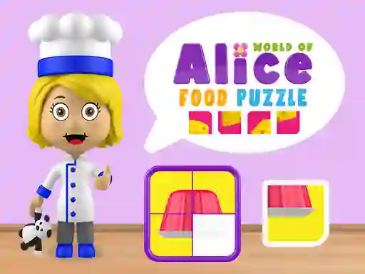Logħba World of Alice Food Puzzle onlajn