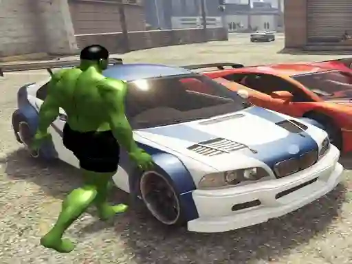 Logħba Chained Car vs Hulk onlajn