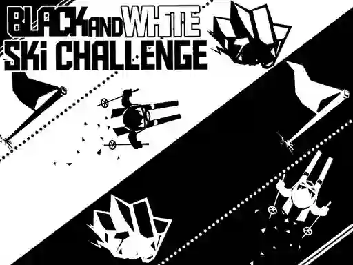 Logħba Black and White Ski Challenge onlajn