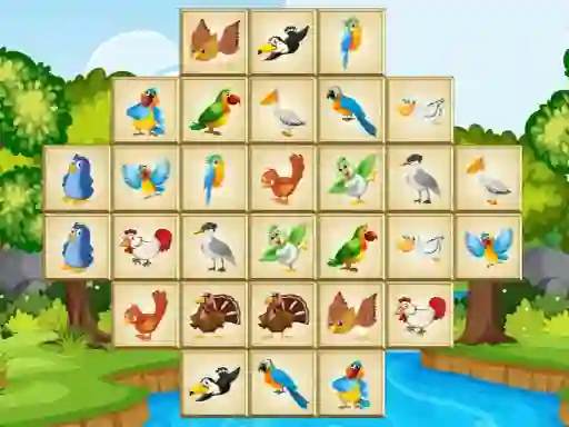 Logħba Birds Mahjong Deluxe onlajn
