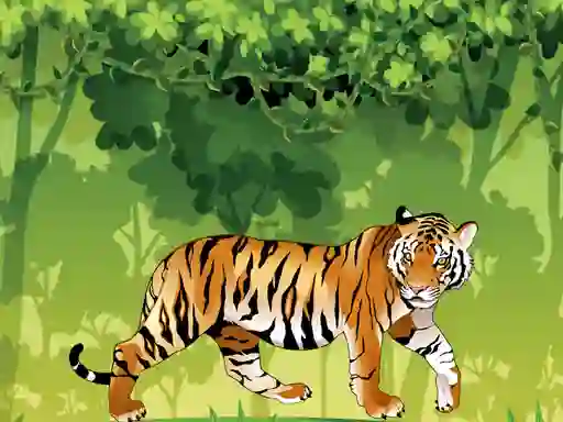 Logħba Angry Tiger Coloring onlajn
