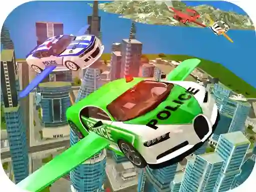 Logħba Flying Police Car Simulator onlajn