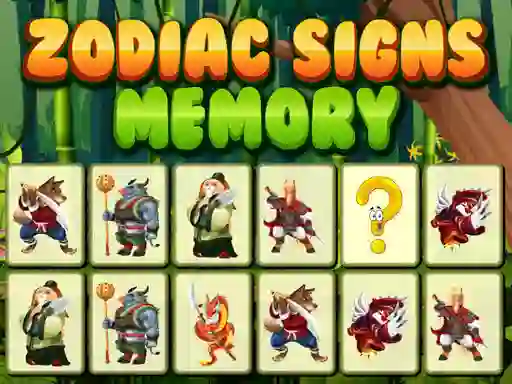 Logħba Zodiac Signs Memory onlajn