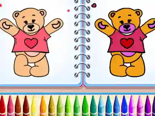Logħba Cute Teddy Bear Colors onlajn