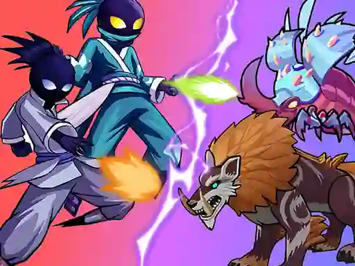 Logħba Stick Ninja Survival onlajn