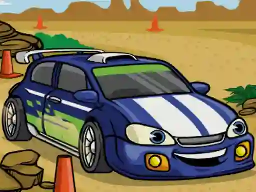 Logħba Racing Cartoons Jigsaw onlajn