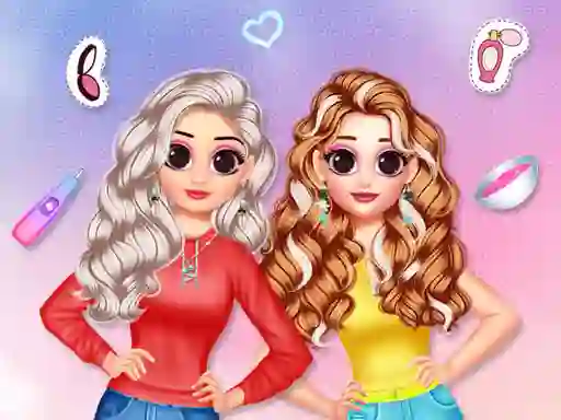 Logħba Besties Makeover Salon onlajn