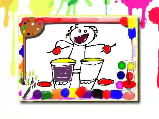 Logħba Music Coloring Book onlajn