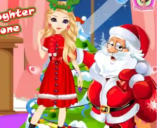 Logħba Santa's Daughter Home Alone onlajn