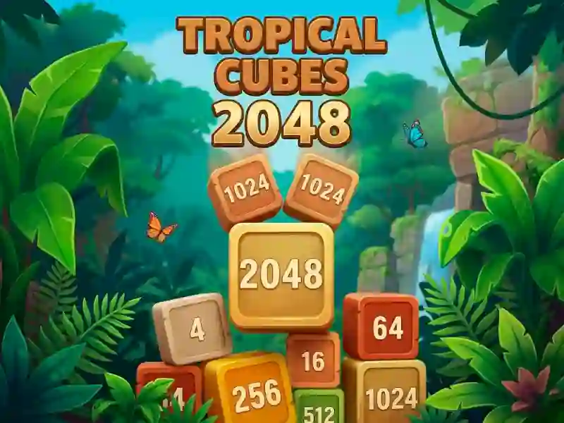 Logħba Tropical Cubes 2048 onlajn