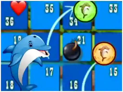 Logħba Dolphin Dice Race onlajn