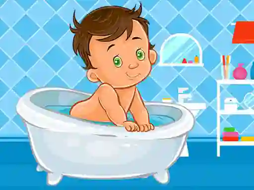 Logħba Baby Bath Jigsaw onlajn