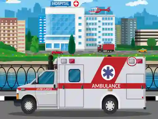 Logħba Ambulance Trucks Differences onlajn