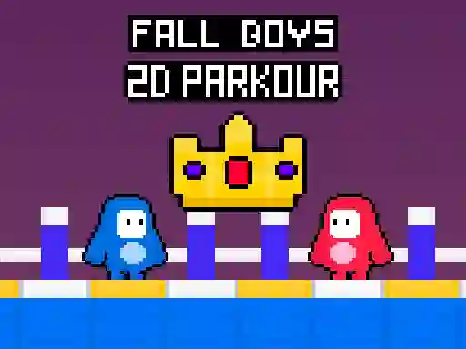 Logħba Fall Boys 2D Parkour onlajn
