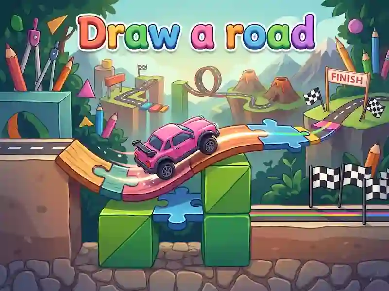 Logħba Draw a road onlajn