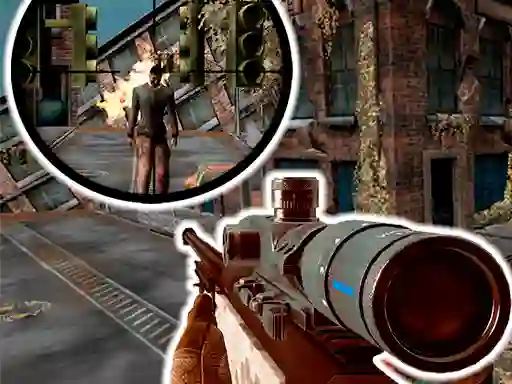 Logħba Sniper 3D Zombie onlajn