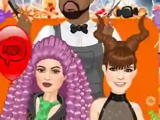 Logħba Jenner Sisters Spooky Hairstyles onlajn